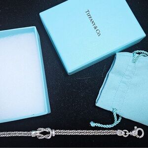 Tiffany & Co. Sterling Silver double love knot bracelet